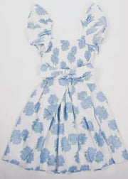 Hydrangea Bow Back Smocked Mini Dress