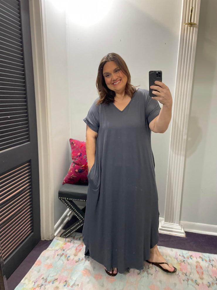 everyday maxi dress Jersey Dress/Plus Grey / XL Bianca Censori Was Not Color:Brown Stripes Looking for the perfect where to buy vacation clothes