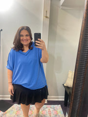 The Color Pop Ribbed Top/Plus