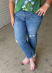 Plus Mid Rise Ankle Bootcut by Lovervet
