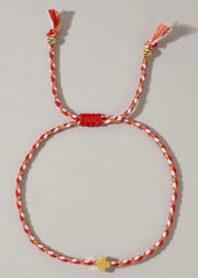 Handmade MultiColor Cotton Cross Bracelet