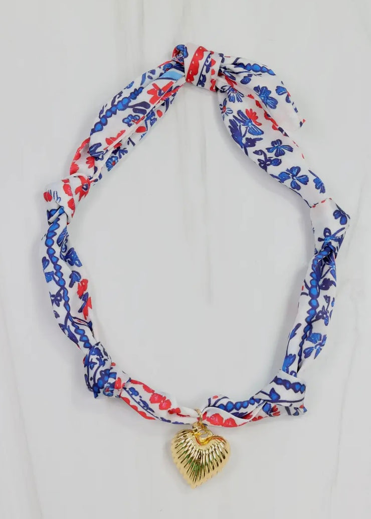 Serafina Scarf Charm Necklace