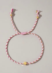 Handmade MultiColor Cotton Cross Bracelet