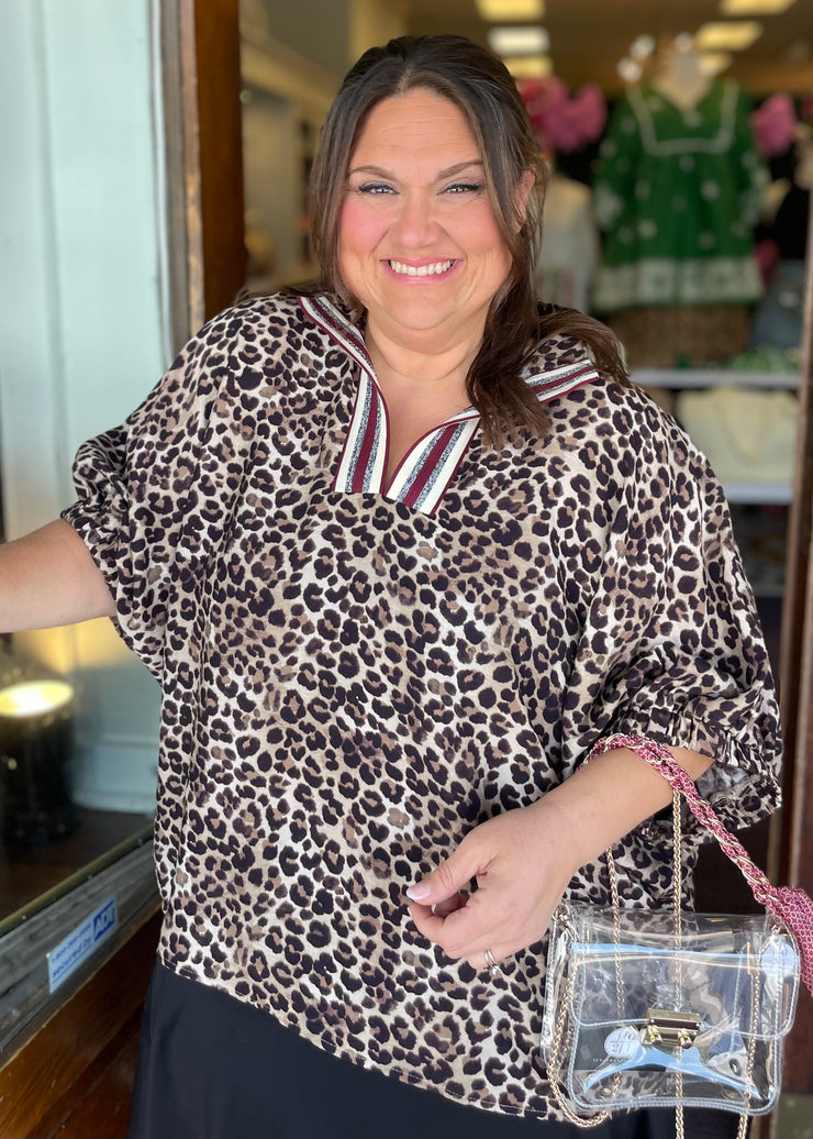 Leopard Luxe Top/Plus