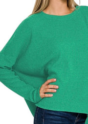 Ribbed Dolman Sweater