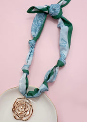 Scarf Necklace w/ Charm