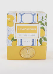 8 Oak Lane Soy Wax Candle/Lemon Ginger