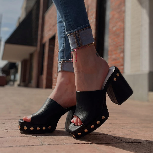 The Leona Studded Platform Heel