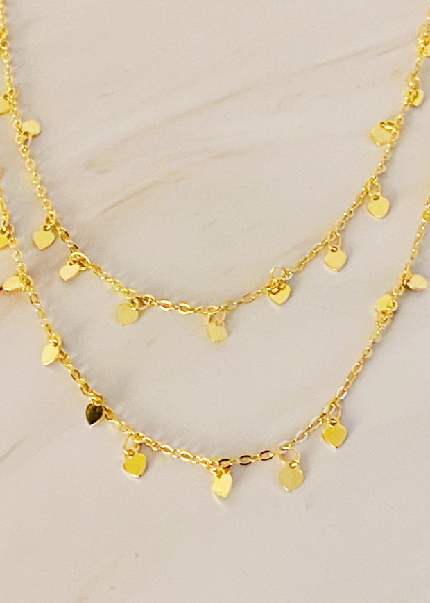 Mini Hearts All Around Long Necklace