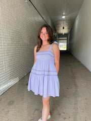 Honey Lavender Tiered Dress