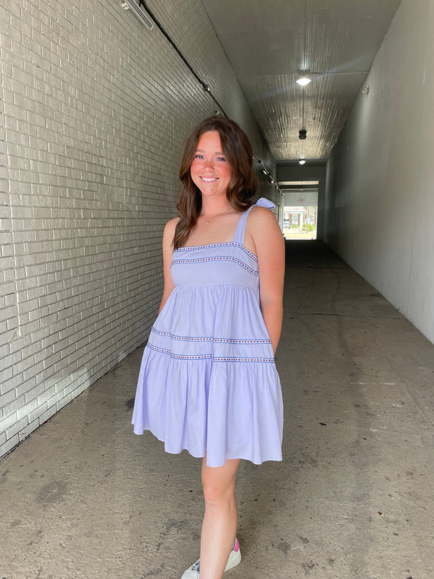 Honey Lavender Tiered Dress