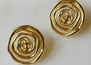 Gold Swirl Studs