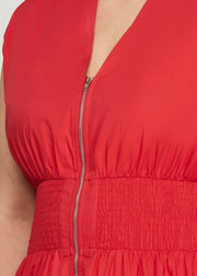 Sideline Chic Midi Dress/Plus