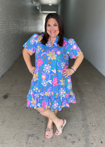 The Celeste Floral Mini Dress