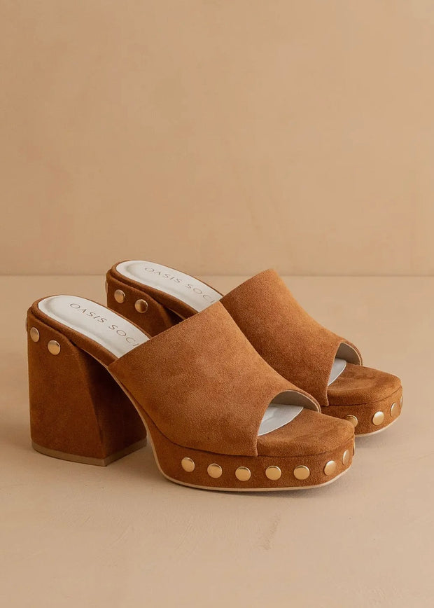 The Leona Studded Platform Heel