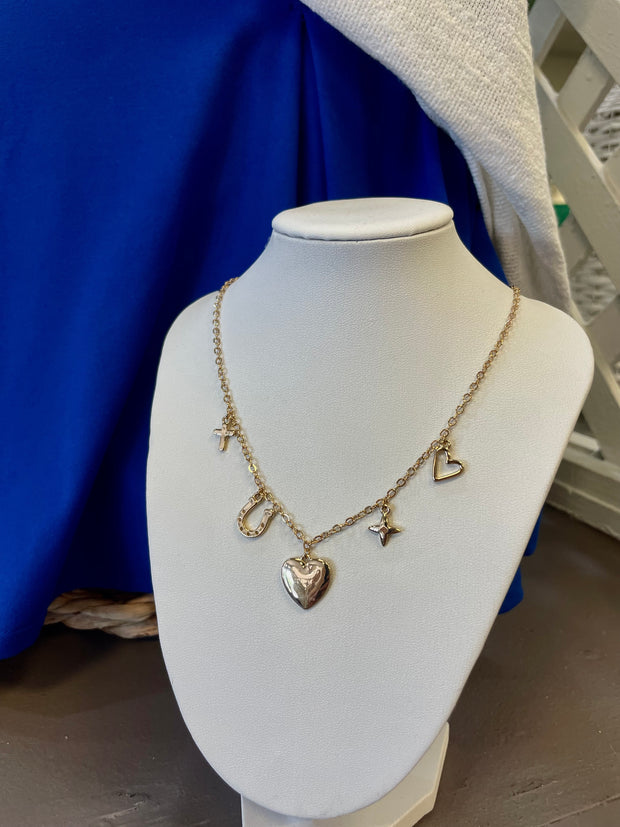 Gold Charm Necklace