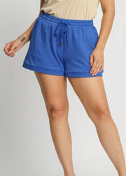 The Afternoon Ease Textured Shorts/Plus