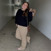 Viscose Front Seam Sweater/Plus