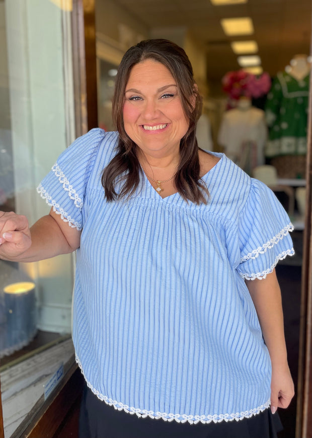 Sugar & Stripes Top/Plus