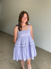 Honey Lavender Tiered Dress