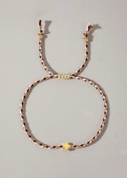 Handmade MultiColor Cotton Cross Bracelet