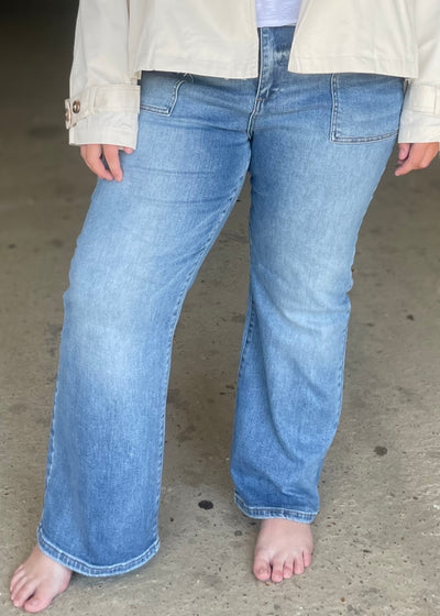 Patch Perfect Ankle Flares/Plus