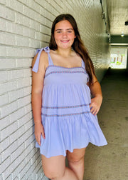 Honey Lavender Tiered Dress