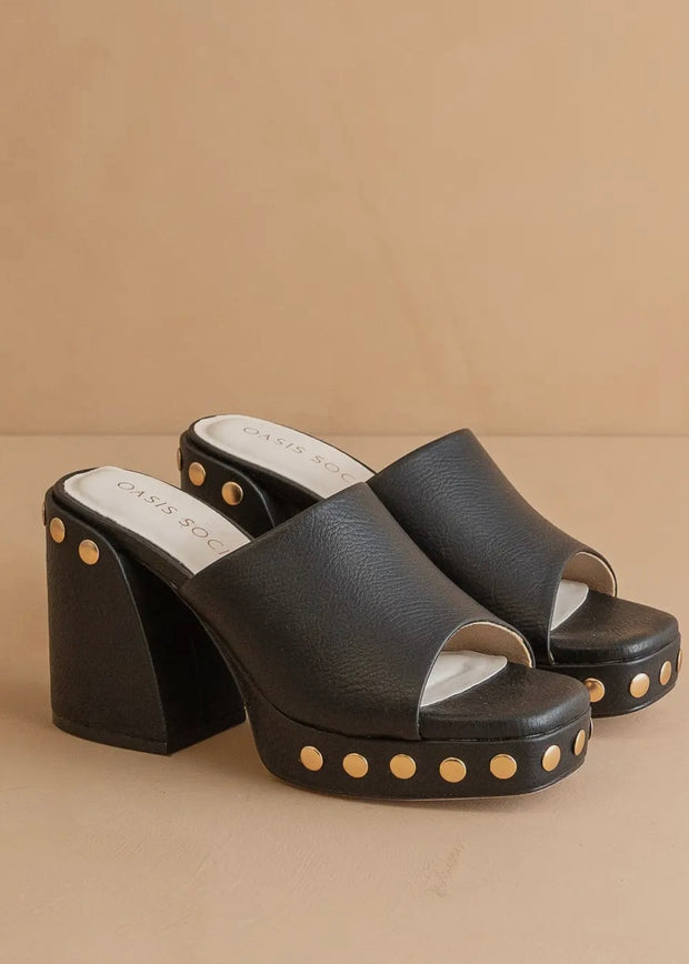 The Leona Studded Platform Heel