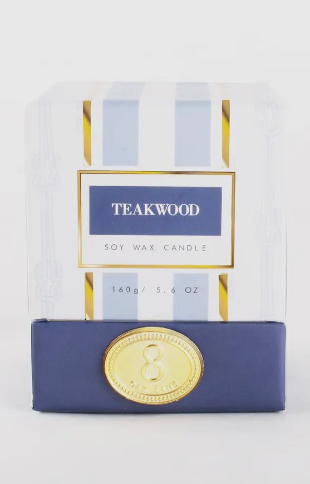 8 Oak Lane Soy Wax Candle/Teakwood