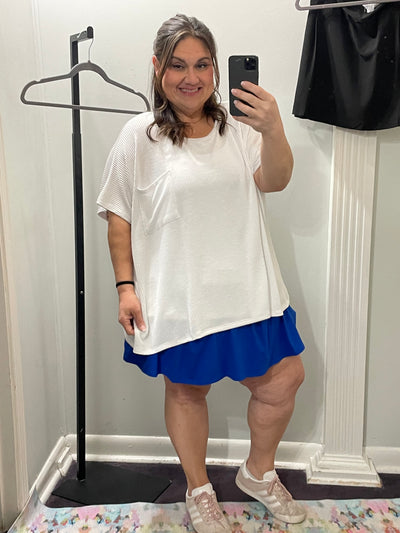 The Big Chill Slub Knit Top/Plus