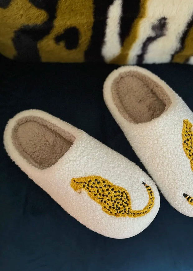 Cheetah Lounge Slippers