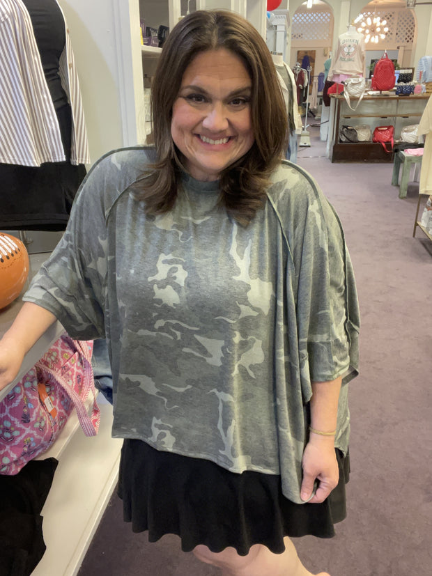 Weekend Warrior Camo Top/Plus