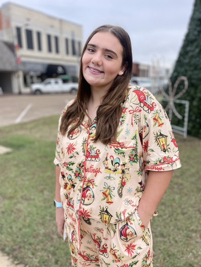 'Tis the Season Luxe PJ Set/Plus