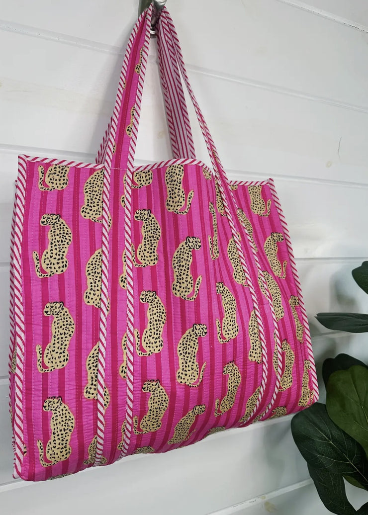 Quilted Oversized Tote Bag