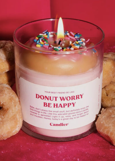 Donut Worry Candle