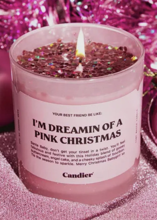 I'm Dreaming of a Pink Christmas Candle