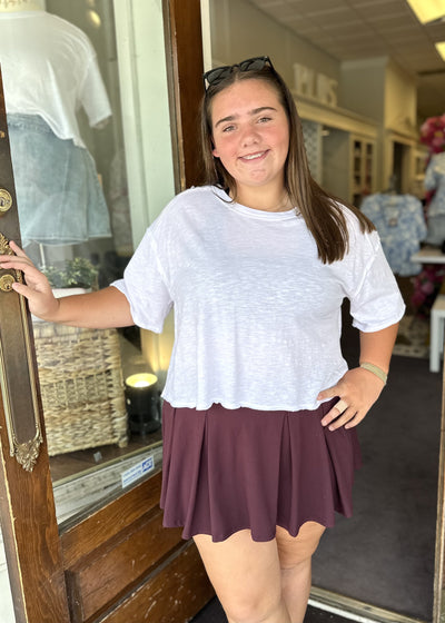 Butter Luxe Pleat Skort/Plus