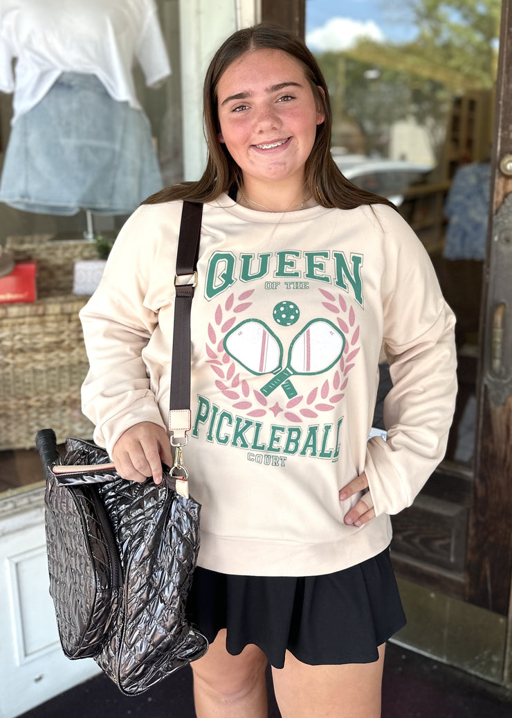 Queen of Pickleball Sweatshirt/Plus