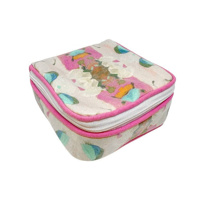 Laura Park Travel Jewelry Case/Monet's Garden Pink