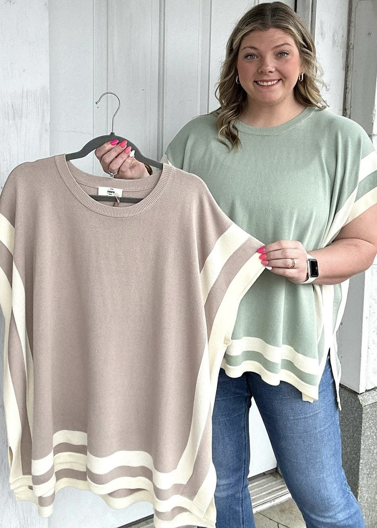 Lightweight Sweater Knit Boxy Top