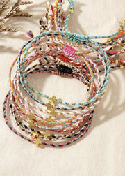 Handmade MultiColor Cotton Cross Bracelet