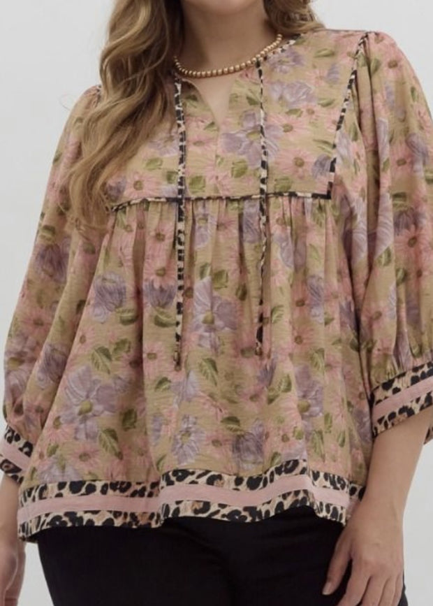 Vintage Floral Top/Plus