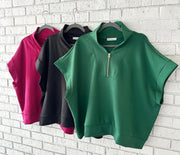 The Luxe Zip Pullover/Plus
