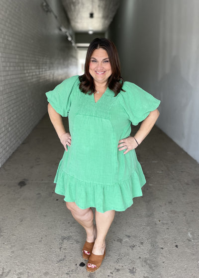Gameday Gauze Mini Dress