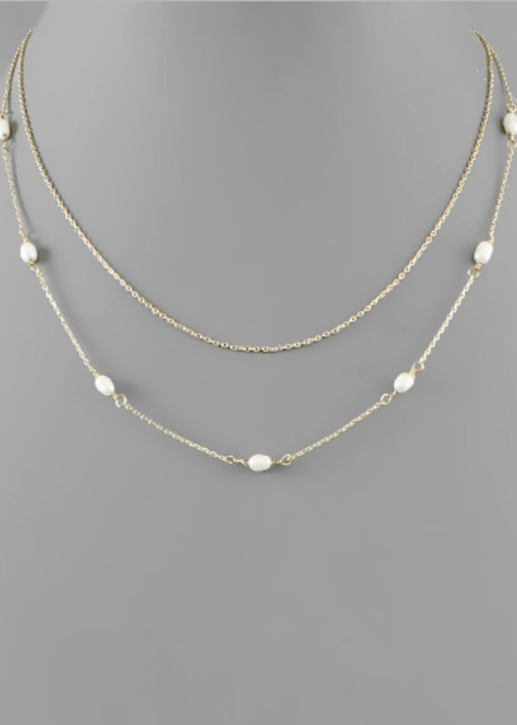 Freshwater Pearl Layer Necklace