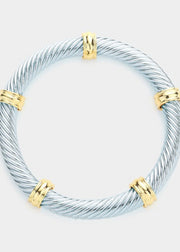 Twisted Metal Stretch Bracelet